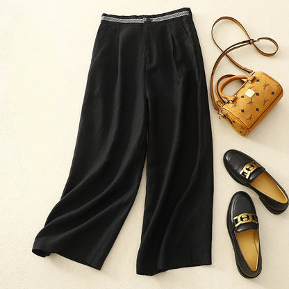 Elia Wide-Leg Linen Pants