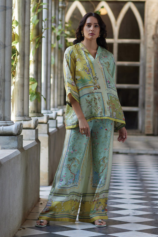 Flair Fusion Flowers Pants Set