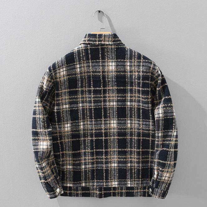 Vintage Amber Plaid Jacket