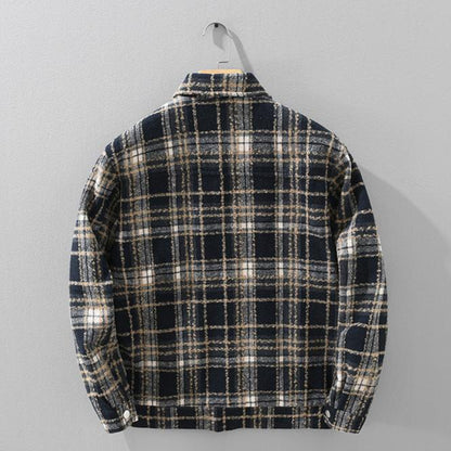 Vintage Amber Plaid Jacket