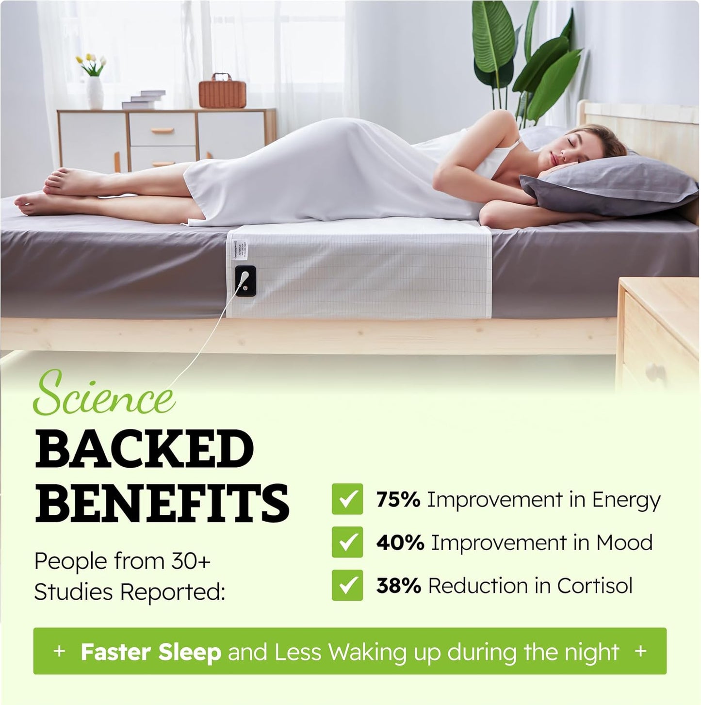 Orivelle Bed Sheet| Sleep better, heal faster, and reduce stress Instantly