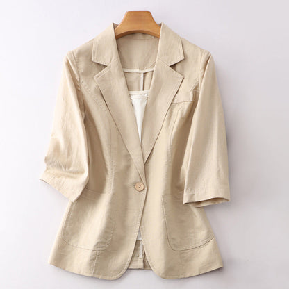 Valentina Linen Blazer