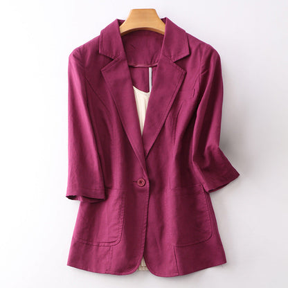 Valentina Linen Blazer