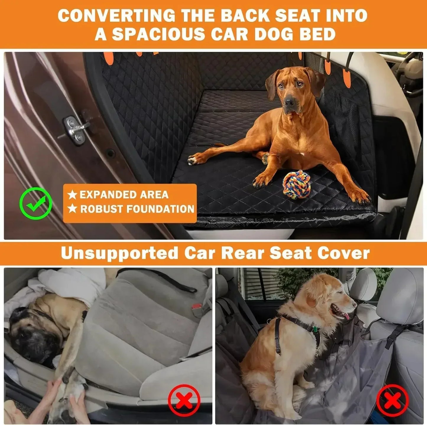 PawRanger™ - Hard Bottom Back Seat Extender + Free Dog Bed