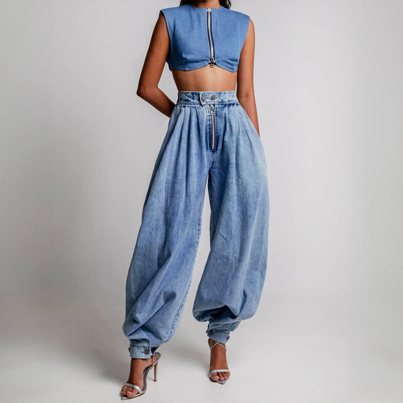 Verona Denim Harem Pants