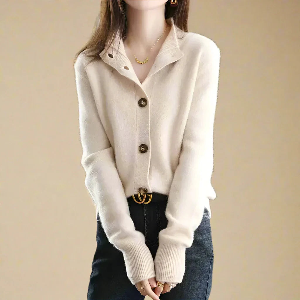 Elara Button Cardigan
