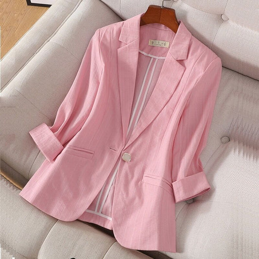 Camille Linen Blazer