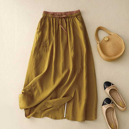 Vittoria Linen Skirt