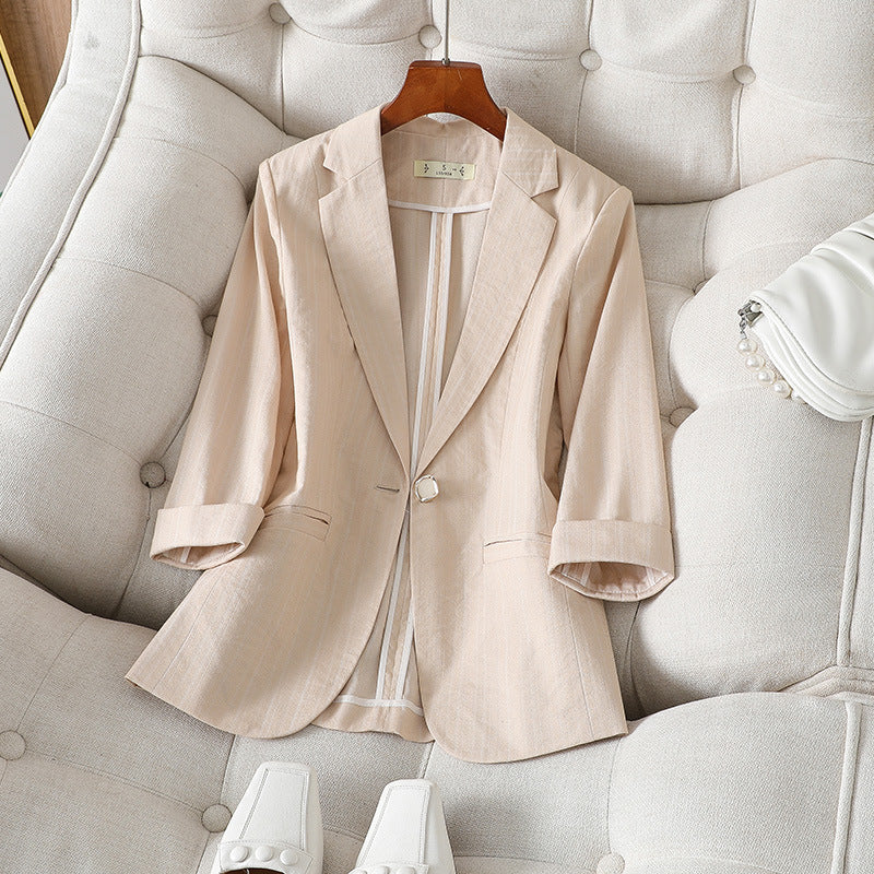 Camille Linen Blazer
