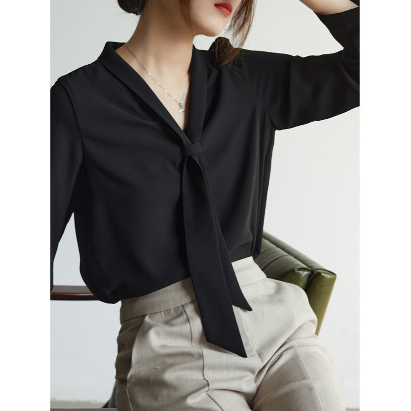 Amelie Tie-Neck Blouse