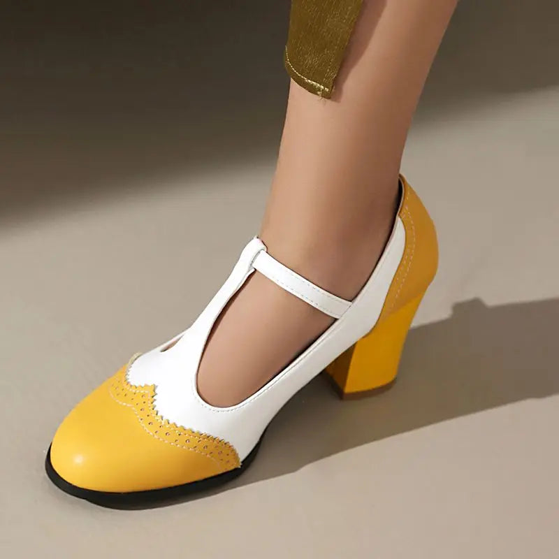 Mary Jane Block Heels