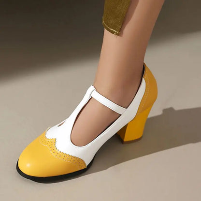 Mary Jane Block Heels