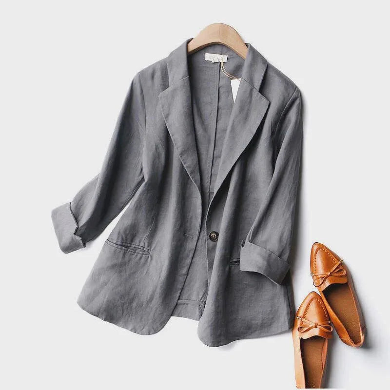 Whispered Linen Blazer