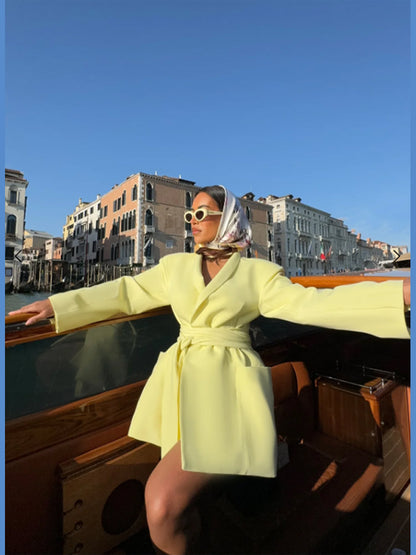 Storm Whisper Belt Blazer