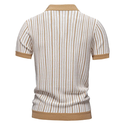 Monaco Textured Knit Polo