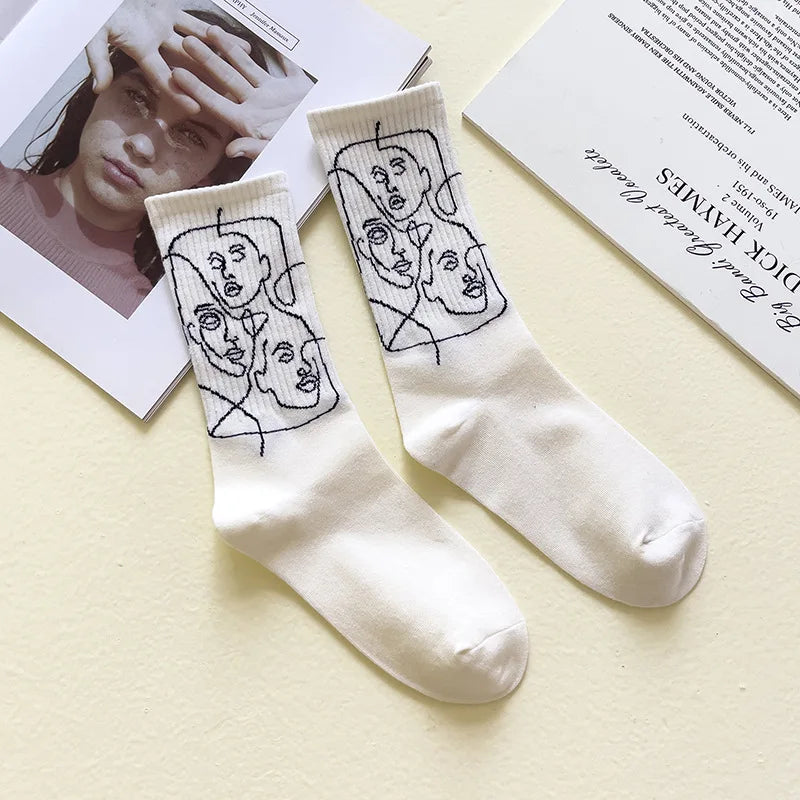 Atelier Line Art Socks