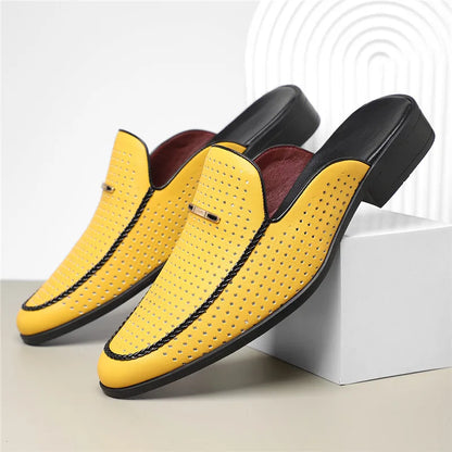 Roucier Genuine Leather Mules