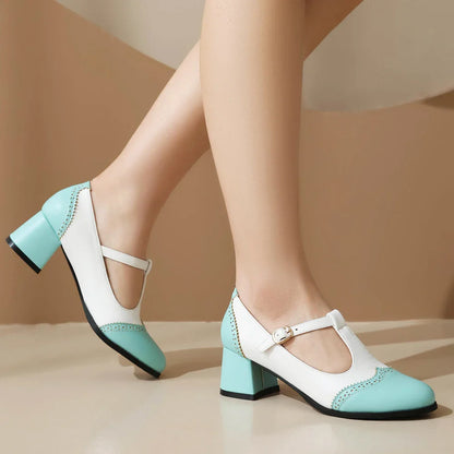 Mary Jane Block Heels