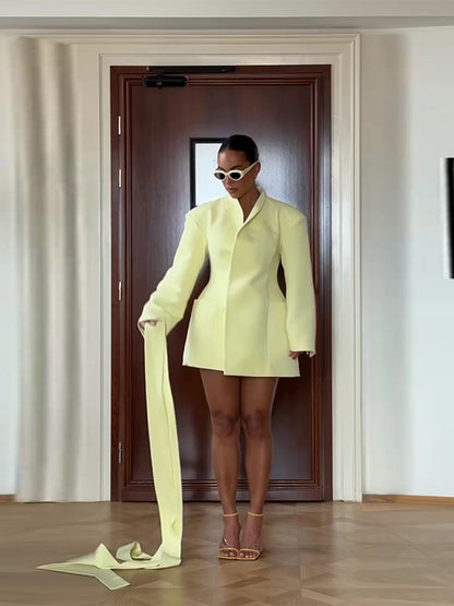 Storm Whisper Belt Blazer