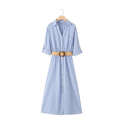 Solana Belted Midi Dress