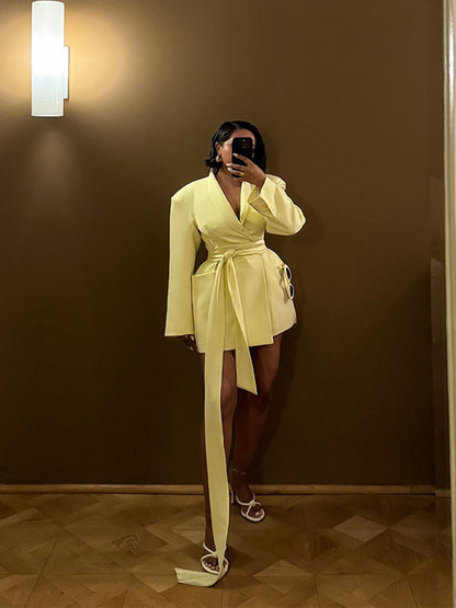 Storm Whisper Belt Blazer