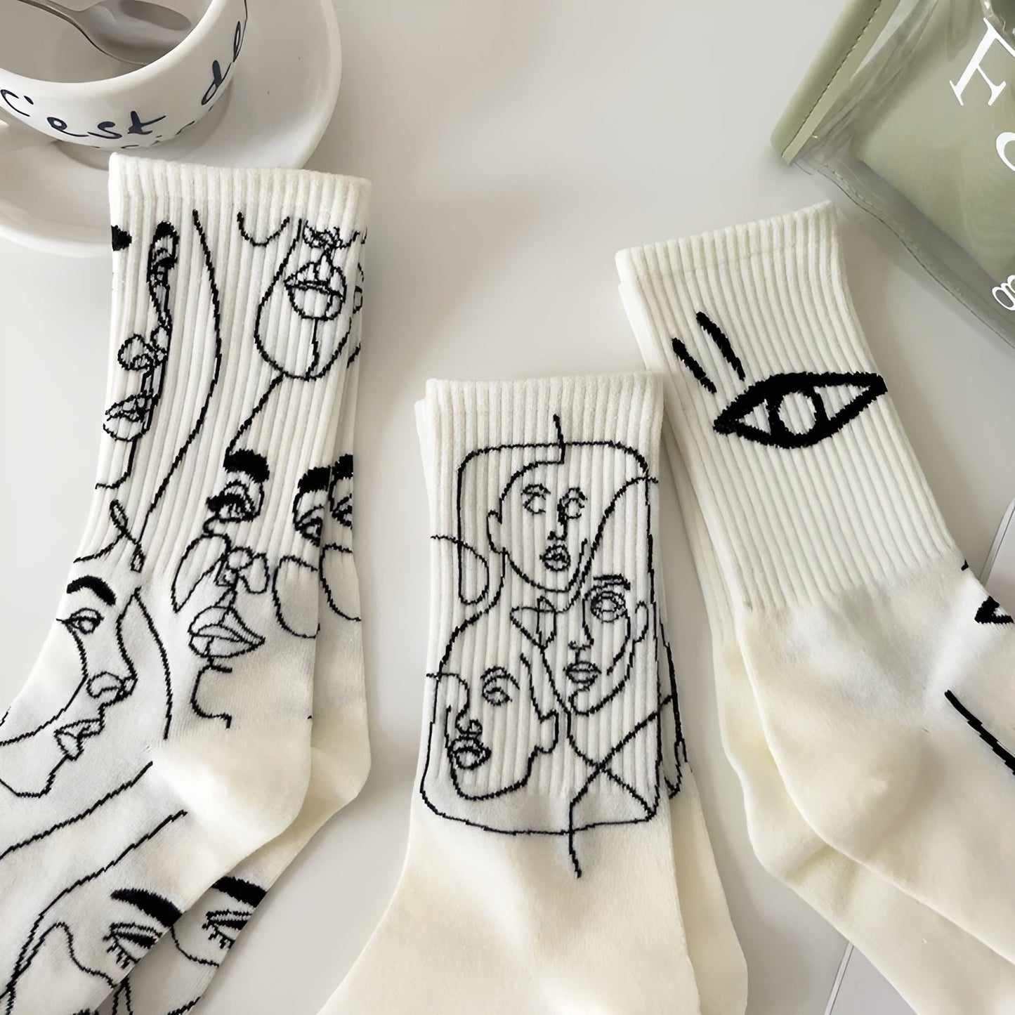 Atelier Line Art Socks