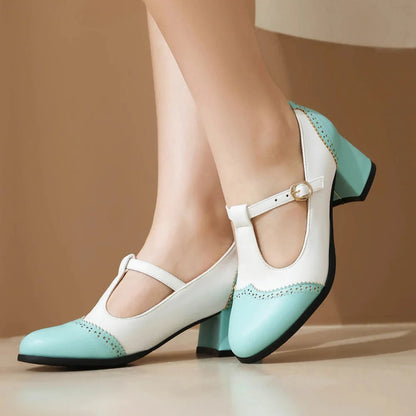 Mary Jane Block Heels