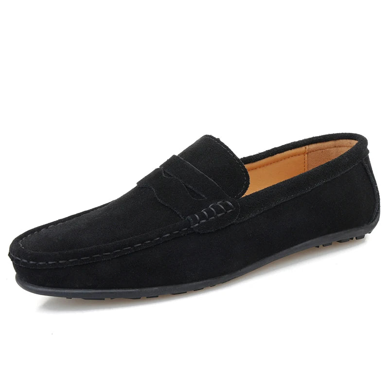 LE DREUX SUEDE LOAFERS