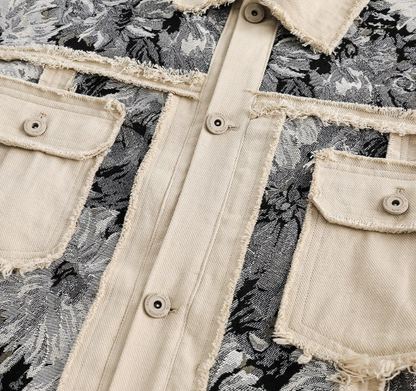 Vintage Flower Patch Denim Jacket