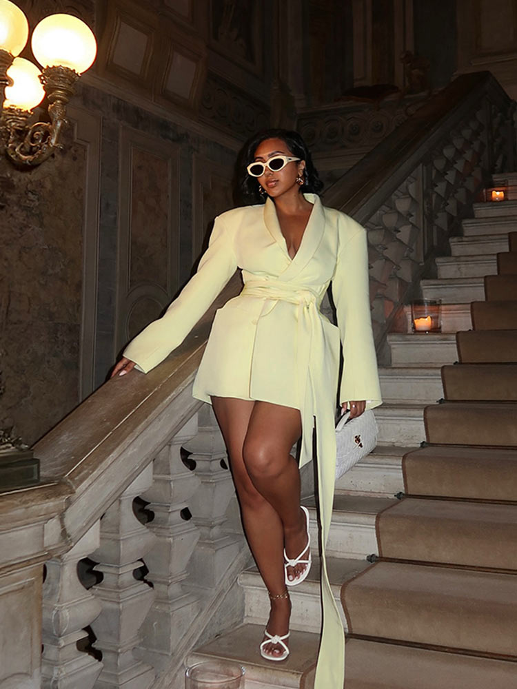 Storm Whisper Belt Blazer