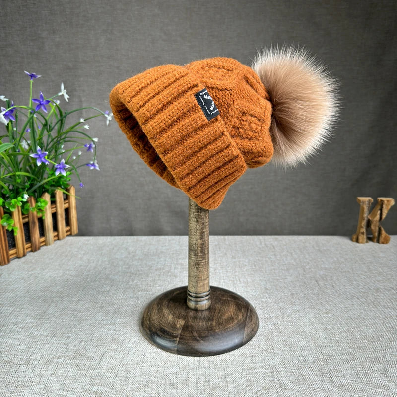 Clara Wool Knit Beanie