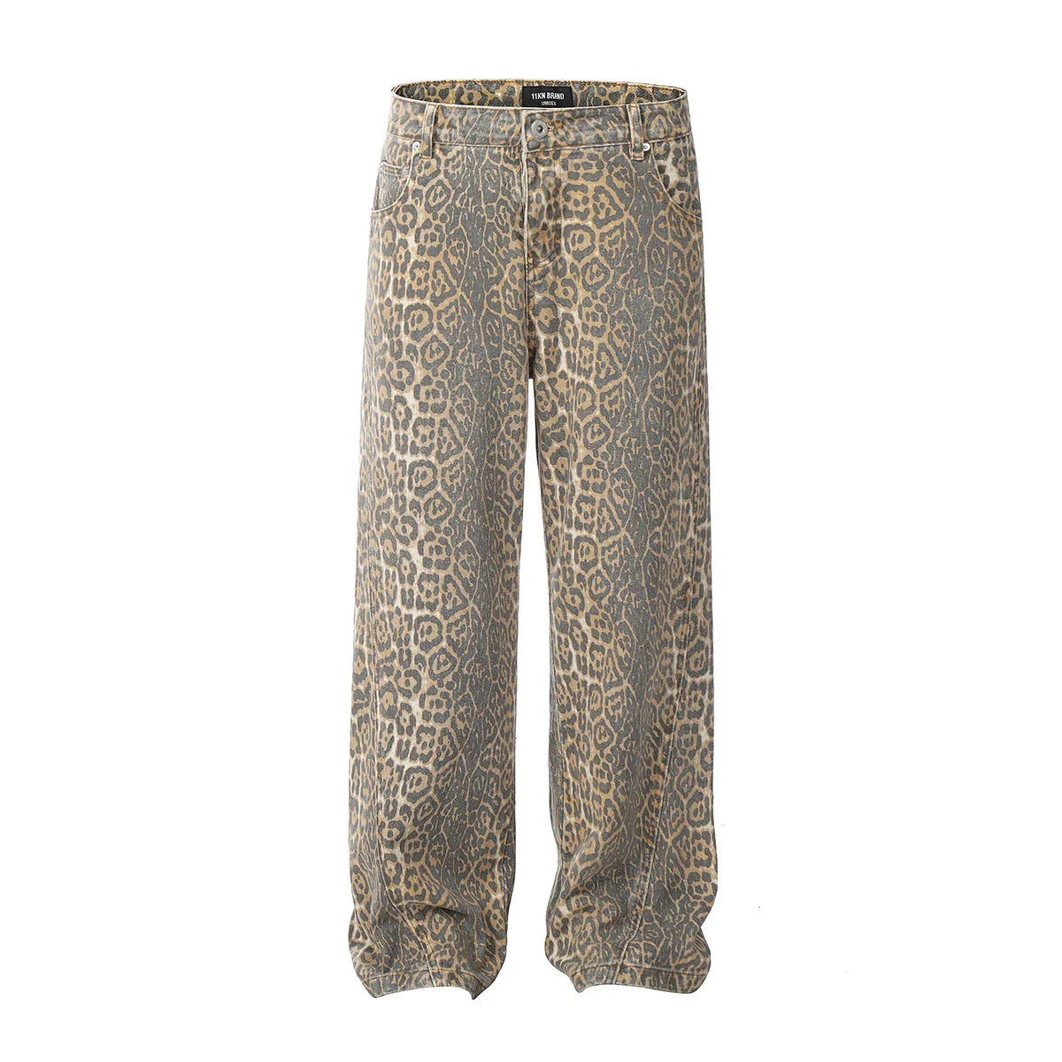Leopard Baggy Jeans