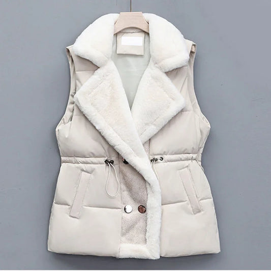 Elise Rossi Fleece Puffer Vest