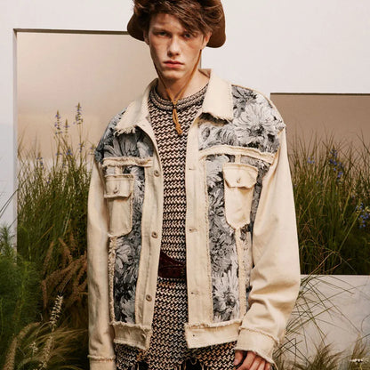 Hikari Floral Denim Jacket