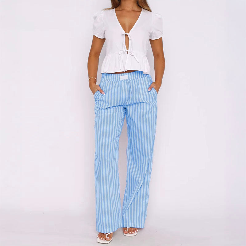 Riviera Striped Trousers