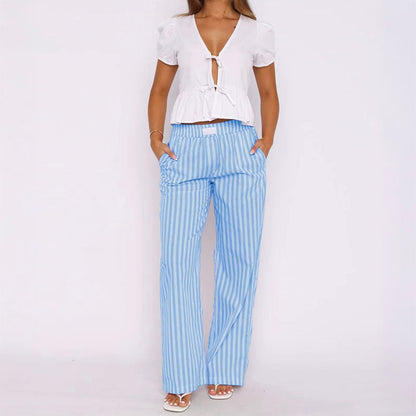 Riviera Striped Trousers