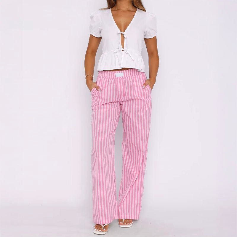 Riviera Striped Trousers