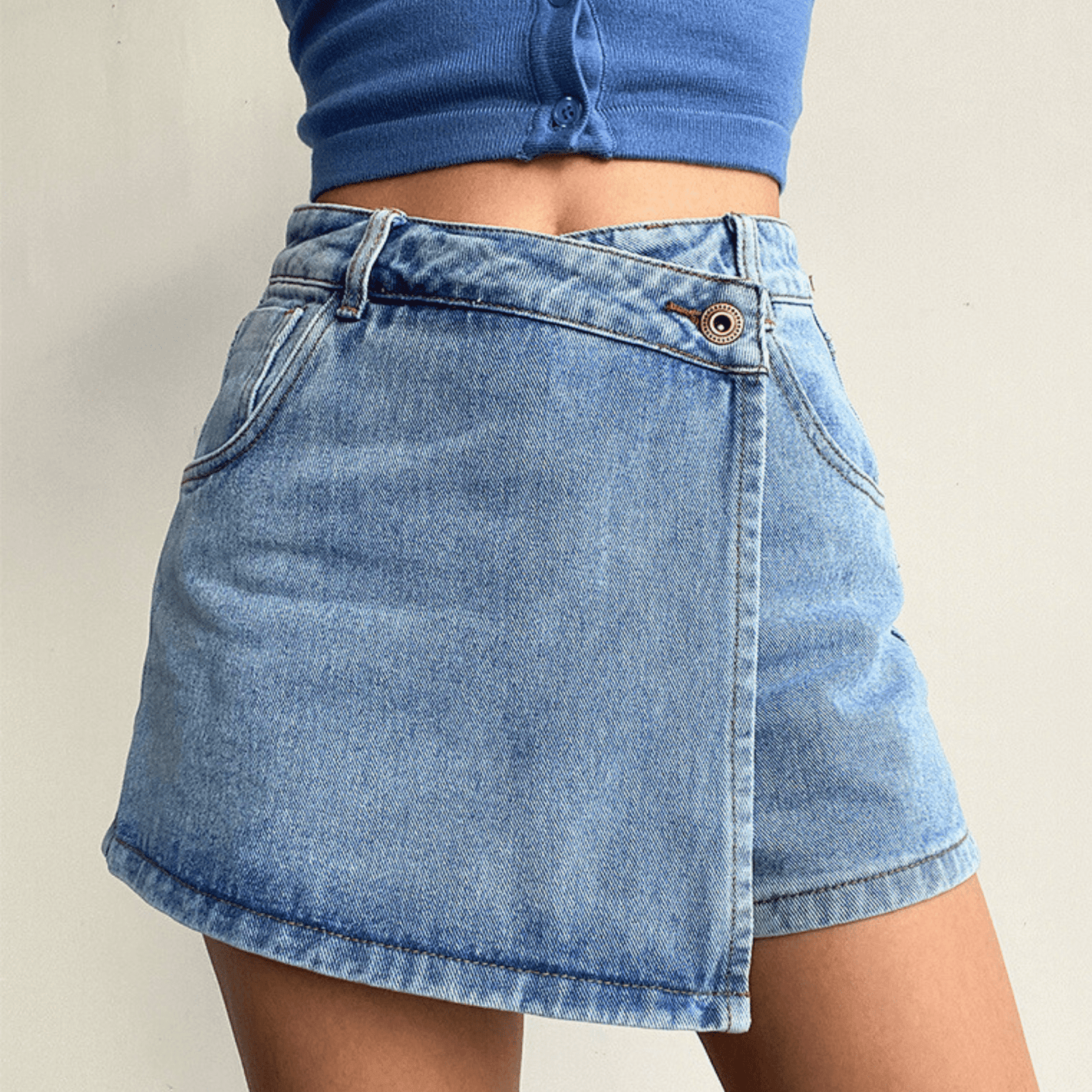 Emilie Denim Skort